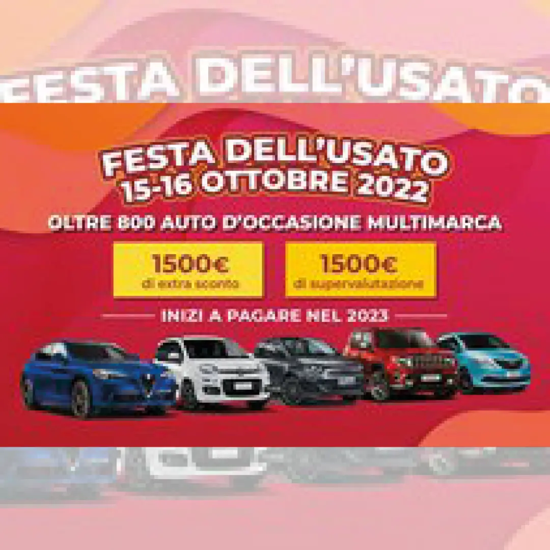 Immagine News Grande Festa dell’Usato il weekend del 15 e 16 ottobre da Autoingros a Borgaro Torinese